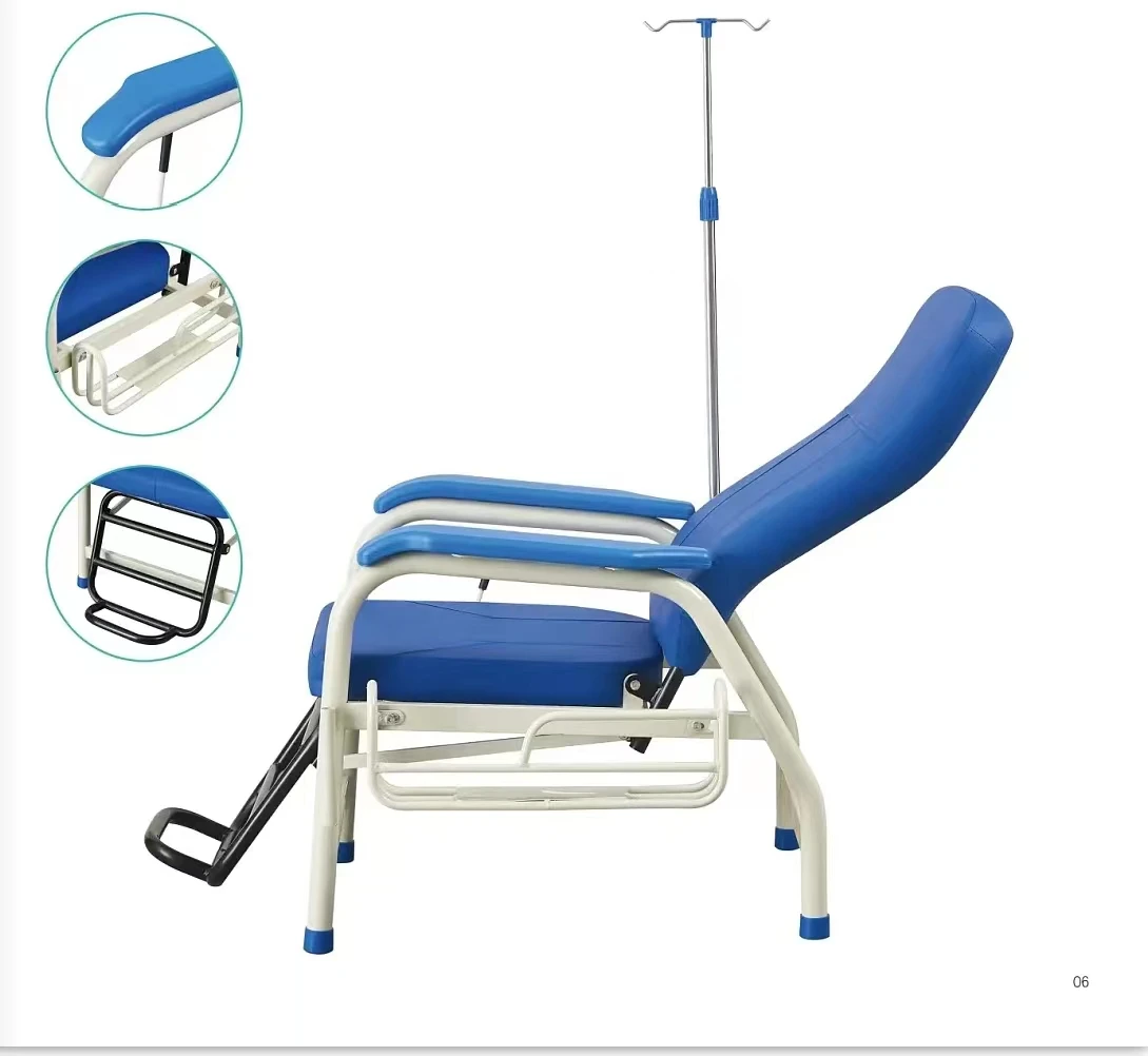 infusion chair hospital other equipment half lying reclining IV Infusion chair medical tranfusion chair for clinic use