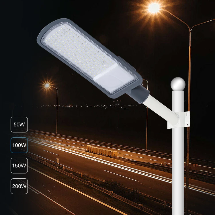 Hot Sale Waterproof Ip65 Outdoor Aluminum Parking Lot Led Light 50w 100w 150w 200w Led Street Light Housing