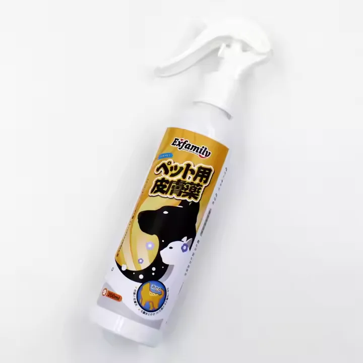 Effective Safety Pet Skin Medication Pet Cleaning Deodorization Spray Anti-Insects & Mites Pet Spray 200 ml for Dogs and Cats