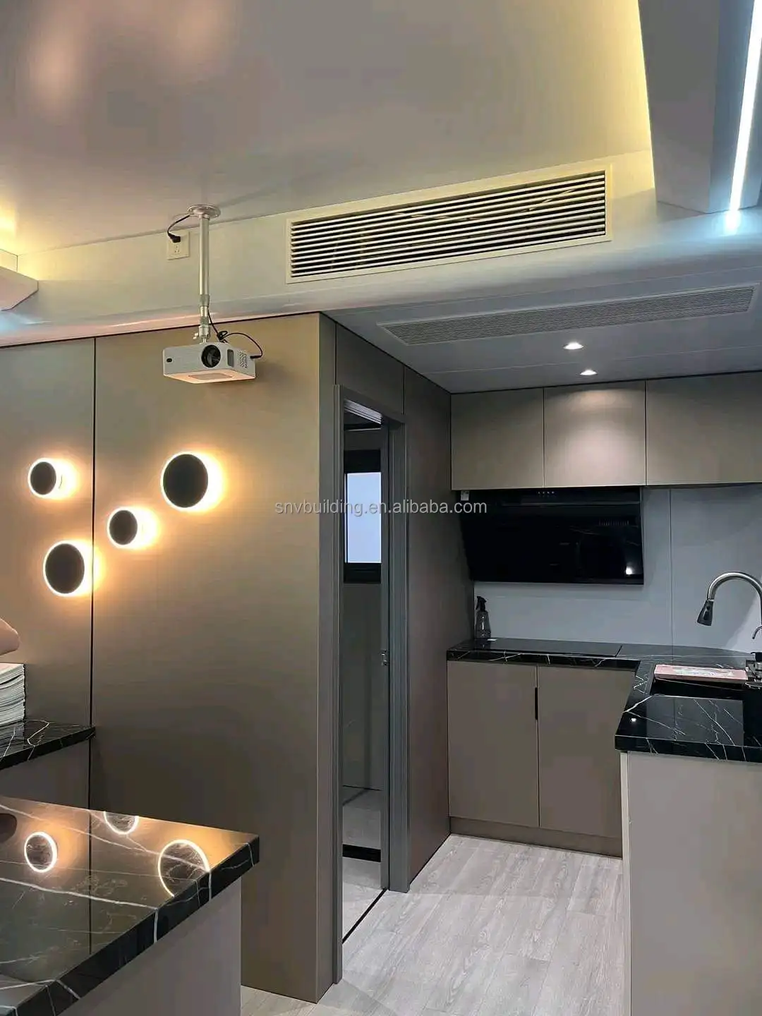 SINOVA price prefab container house with kitchen 40 ft 40ft container house container house capsule