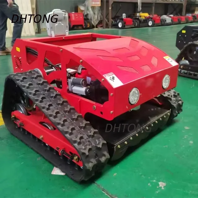 Free Shipping DIY Grade Zero Turn Lawn Mower Self-Propelled 4-Stroke Remote Control 24V Gasoline/Electric Track Cutting Bushes