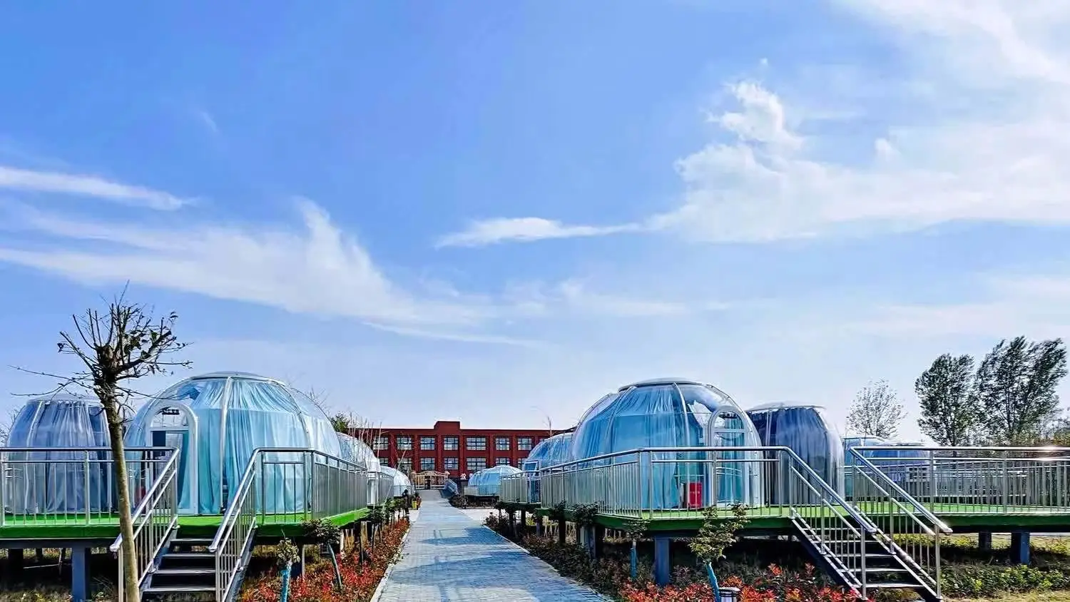 XZ-quality ETFE tensile film structure transparent shading roof cover architecture membrane material