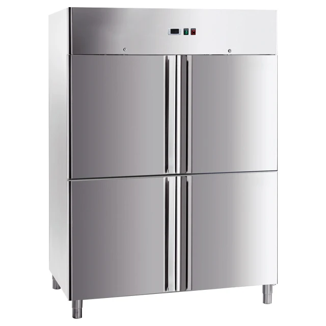 Customized Restaurant Kitchen Industrial Vertical Stainless Steel Refrigerator Upright Freezer