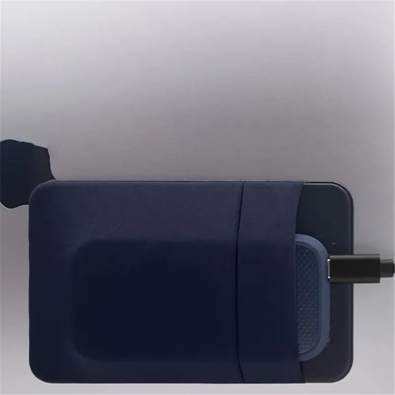 In Stock Stretch Mouse Bag Reusable Adhesive Pocket Storage For External Hard Drives