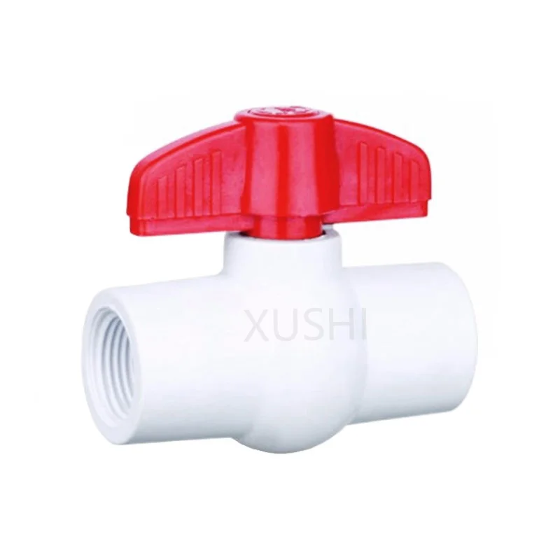 China Supplier Manufacturing Plastic UPVC ball valve White Body Female ball valve
