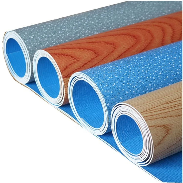 
Plastic Floor Covering Anti Slip PVC Flooring Homogeneous Sheet Vinyl for Wholesale 