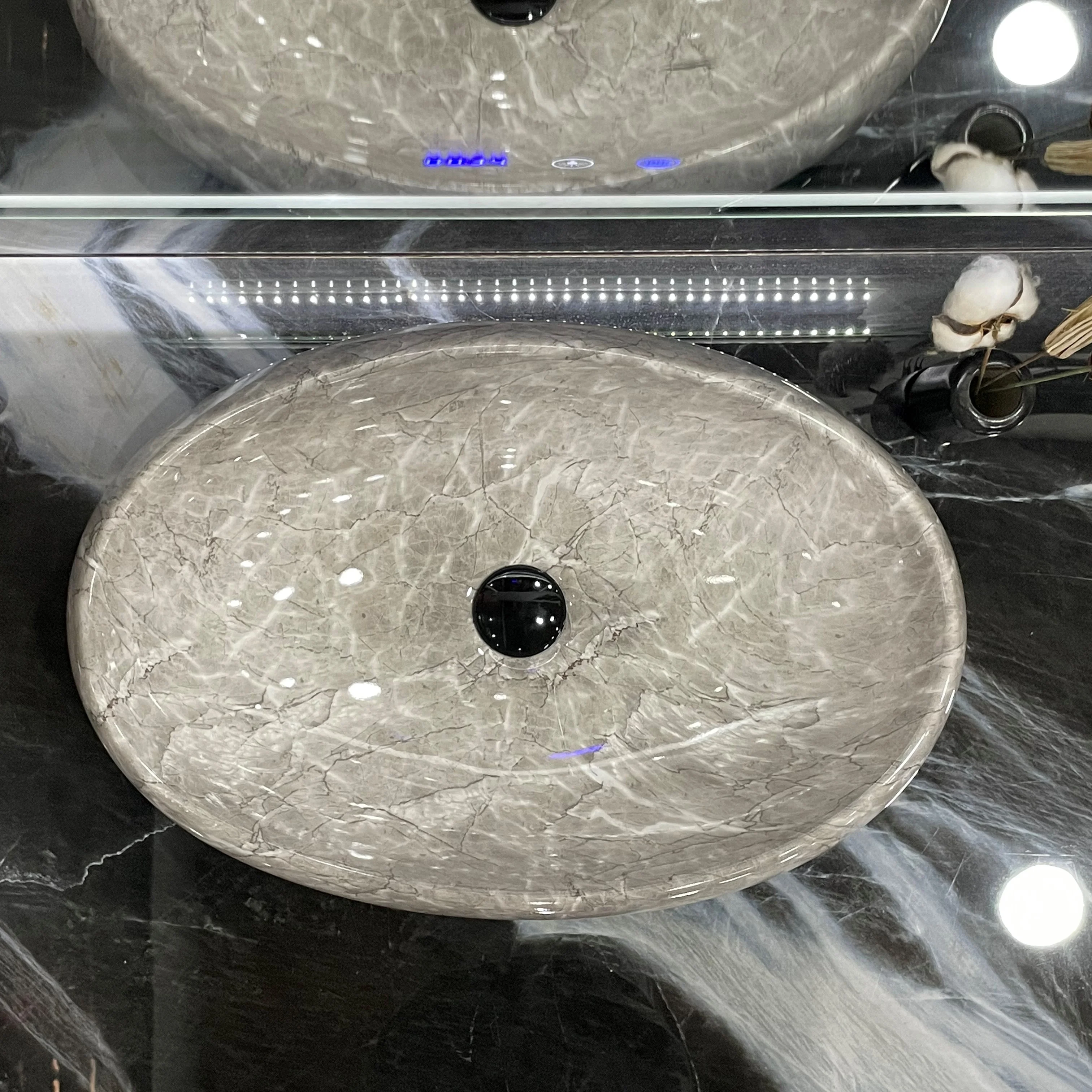 hot sale ceramic marble color wash basin bathroom stone basin with cheap price in indian