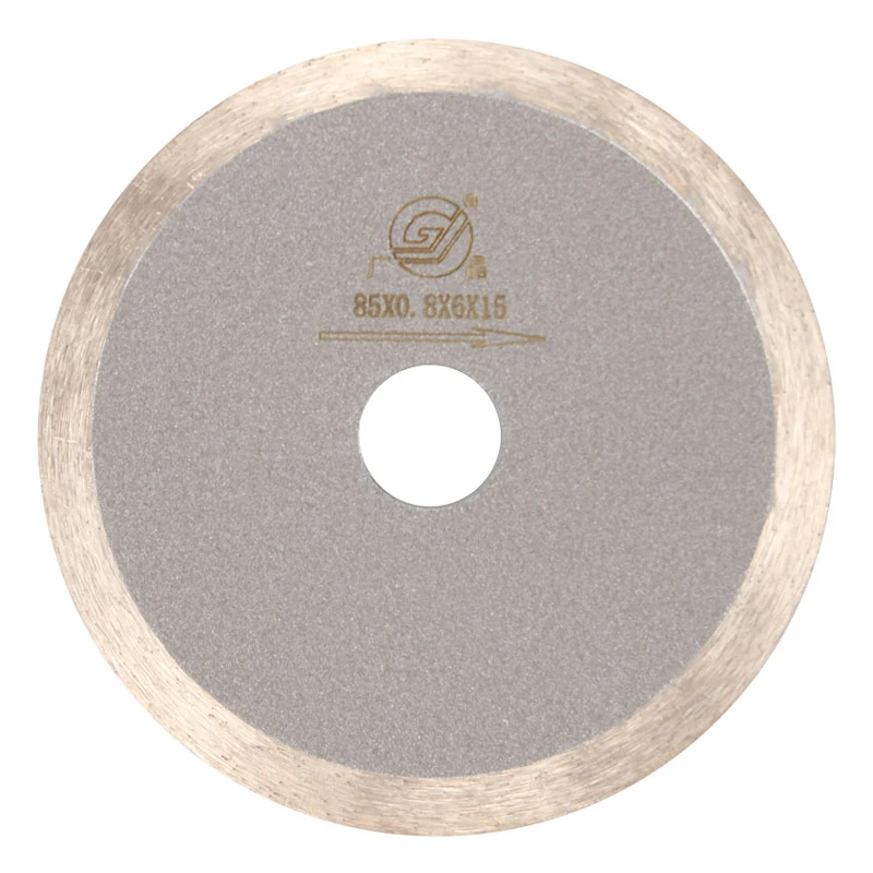 GJ Best Selling Ultra Slim 3.2 Inch 85mm Diamond Cutting Saw BladeGlass & Crystal Cutting Circular Saw Blade