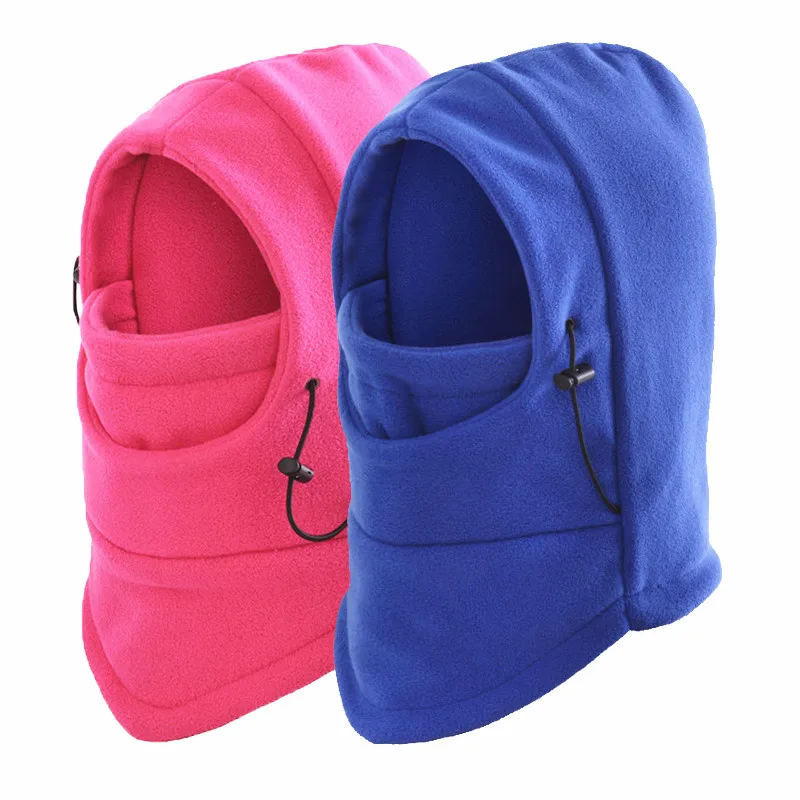 Stock polar fleece face ski balaclavas thermal warm fleece embroidery custom balaclava