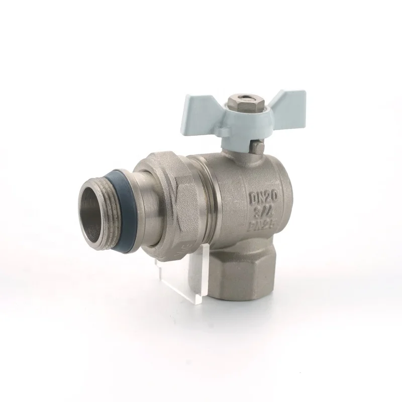 1/2 3/4 inch Pn-25 Brass Angle Ball Valve Price List with Union