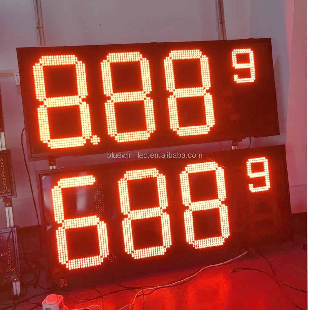8889 США 888910 светодиодная цена на газ газовый знак с обычным дизельным двигателем