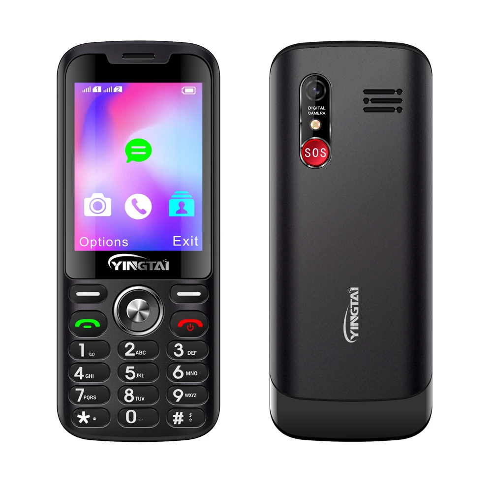 2.8inch 240*320 SCT107 fast speed 48MB+128MB 1800mAh large volume speaker phone 4G Volte keypad mobile phone