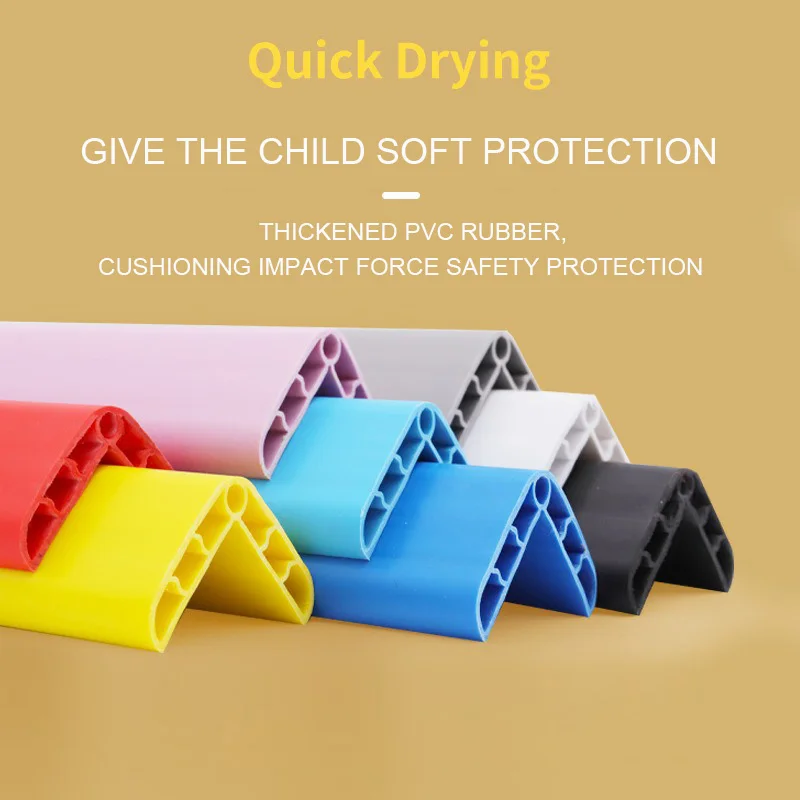 PVC stair plastic anti-collision anti-slip strip school kindergarten protection self-adhesivewall edge guards corner cover