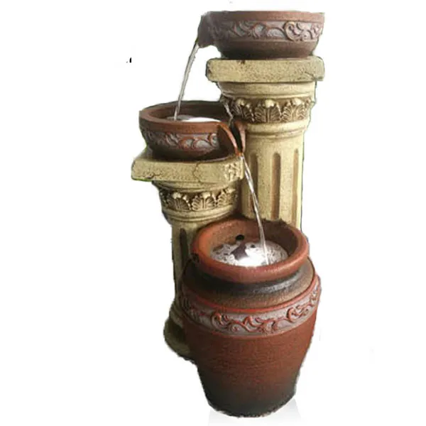 
polyresin pot water fountains,resin indoor water fountain,polystone mini fountain 