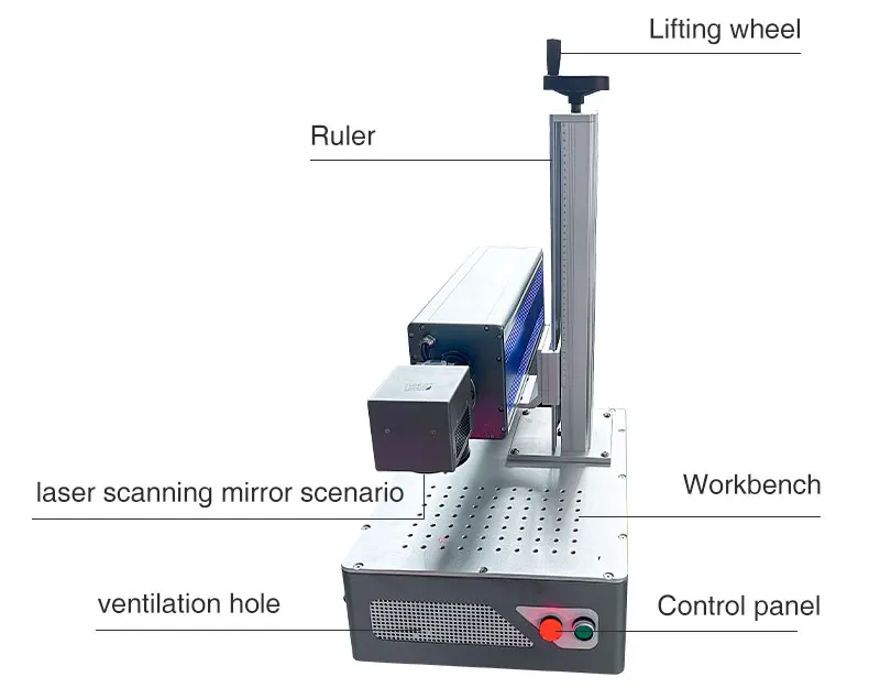 Faith galvo co2 laser marking machine price quality co2 laser marking machine Air cooling for non-metal materials