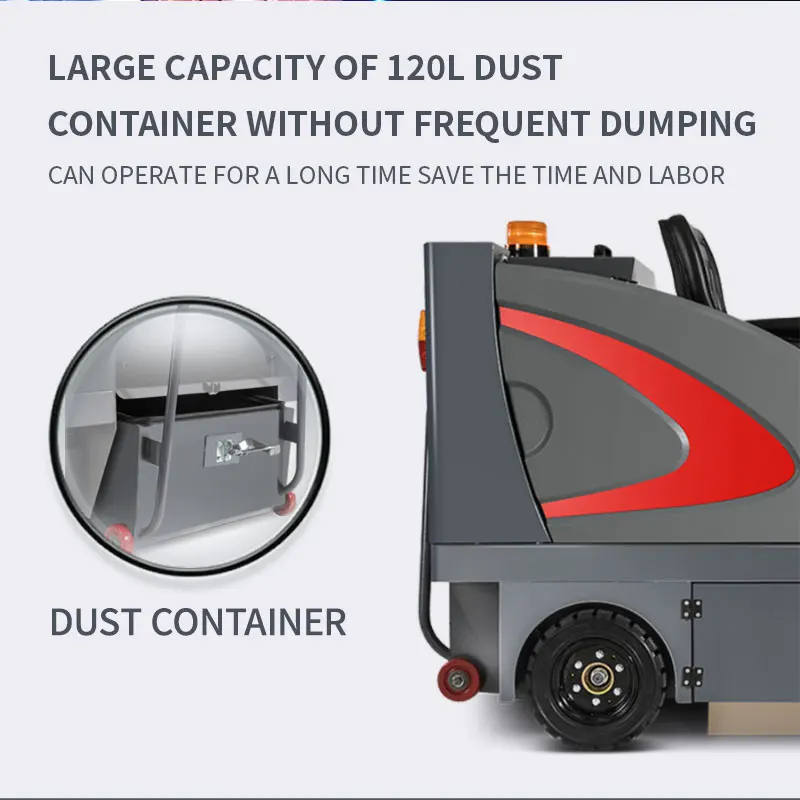 Industrial road street floor sweeper cleaning machine commercial magnetic ride on Sweeper truck