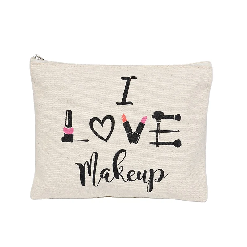 В наличии, простая холщовая косметичка, черная косметичка