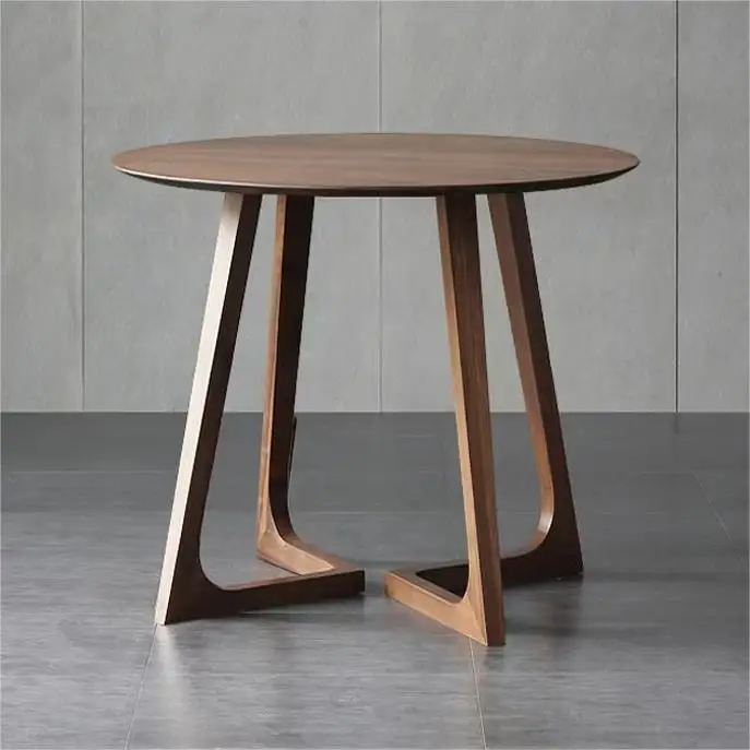 All-wood Manufacturing Imported OAK Processing Hollow Molding New Chinese Style Solid Wood Dining Table