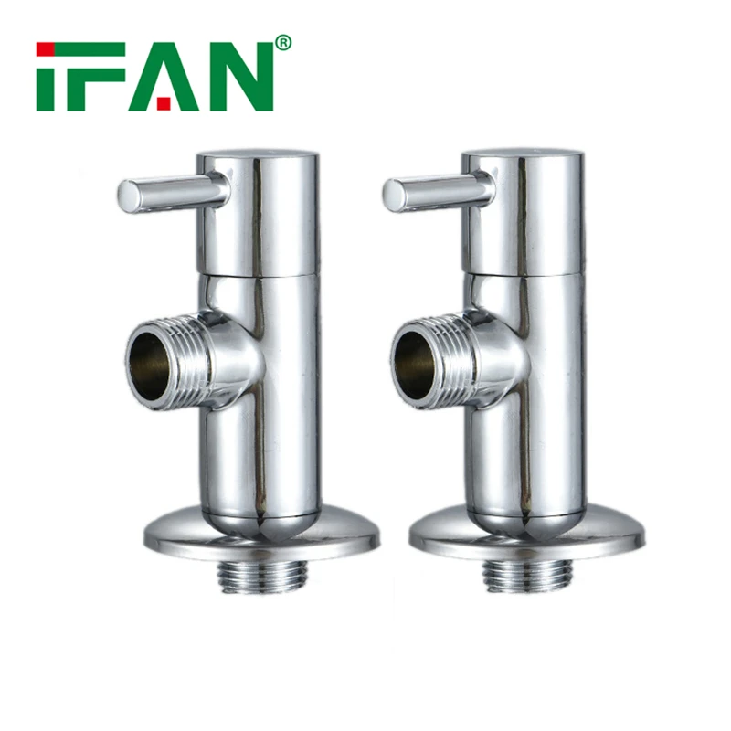 IFAN Manual Handle Chinese Manufacturer Three Way Angle Valve 1/2 Inch Brass Angle Valve