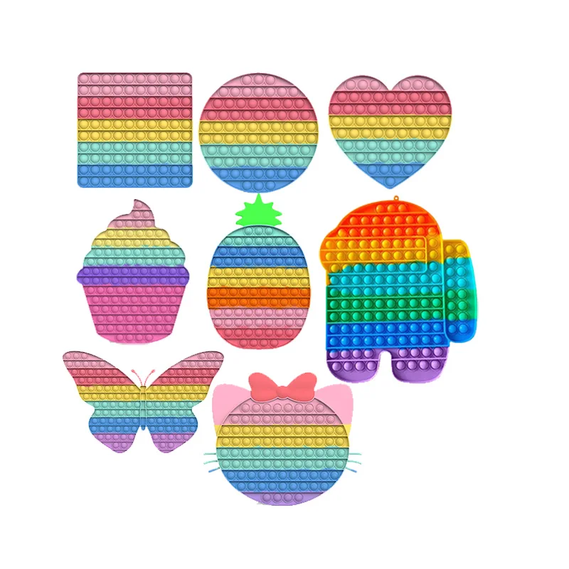 Лидер продаж, оптовая продажа, большие игрушки-Непоседы, пушап-поп, пузырьки 20 см, 30 см, Непоседа, Поппер 40 см, 50 см, сенсорные игрушки-Непоседы, набор