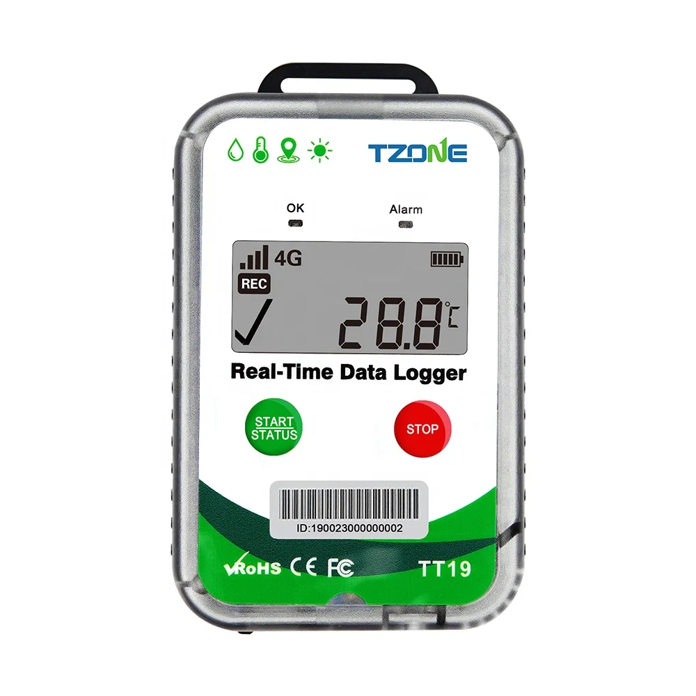 GPS GSM GPRS & LBS регистратор данных в реальном времени портативный мини-датчик температуры и влажности монитор для грузовиков Wi-Fi подключение