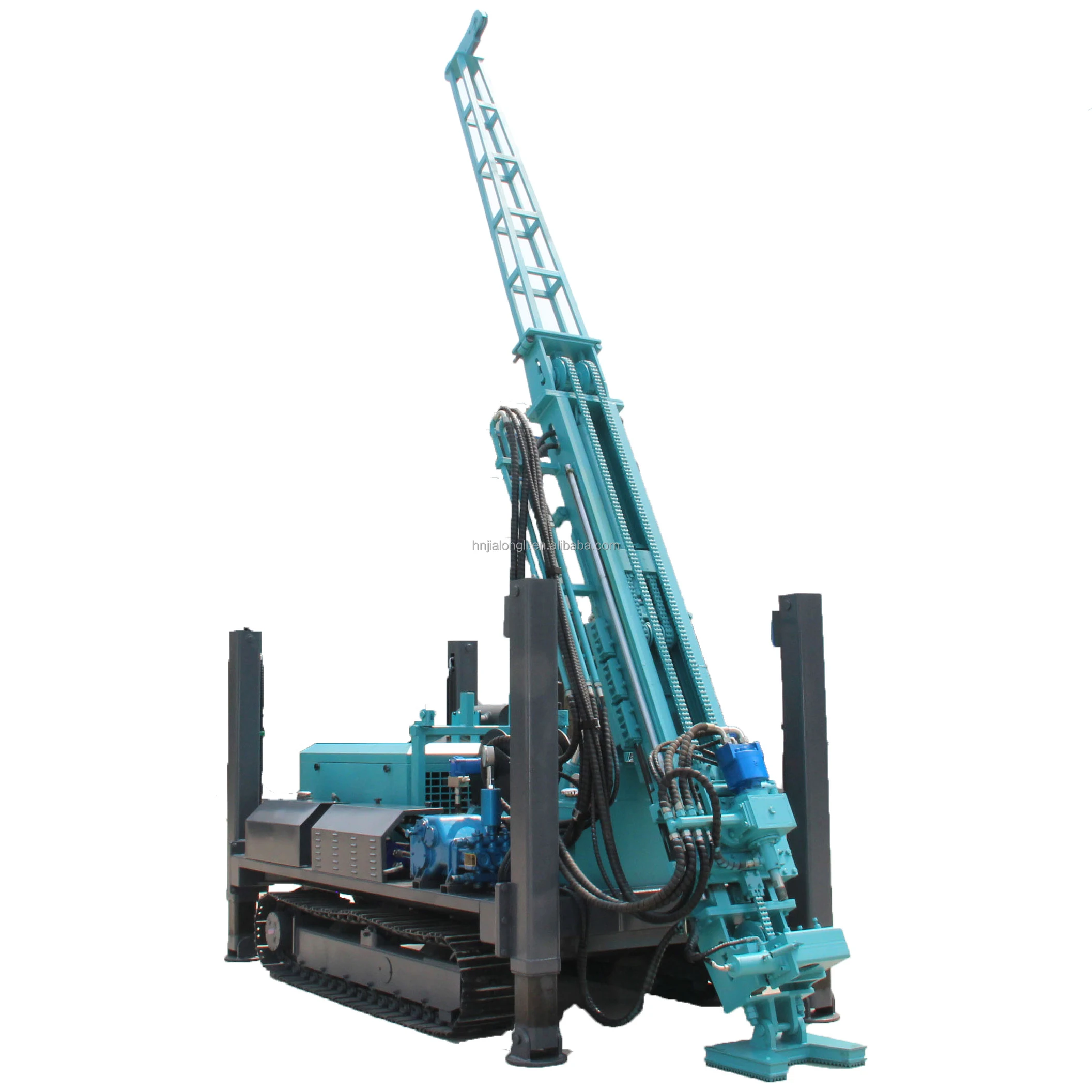full hydraulic mobile geotechnical sampling hydraulic crawler mineral exploration wire line core drill rig