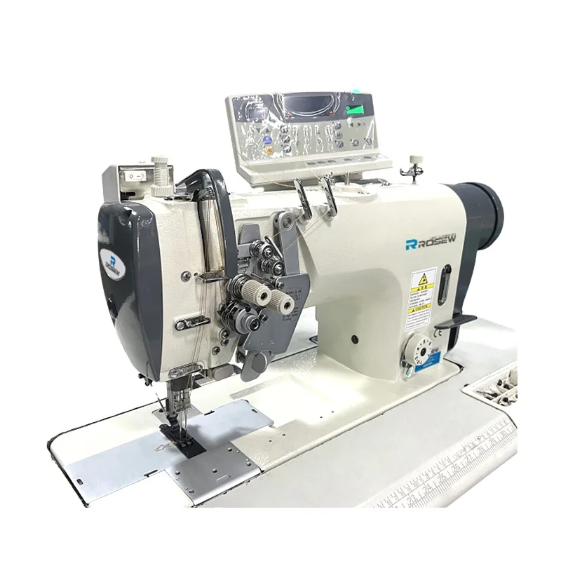 GC8750-D4 Micro Oil Computerized Double Needle Sewing Machine With Big Hook