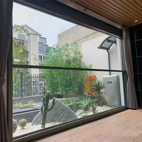 2022 Latest windows sliding lift minimalist Vertical three section sliding window Sectional sliding window