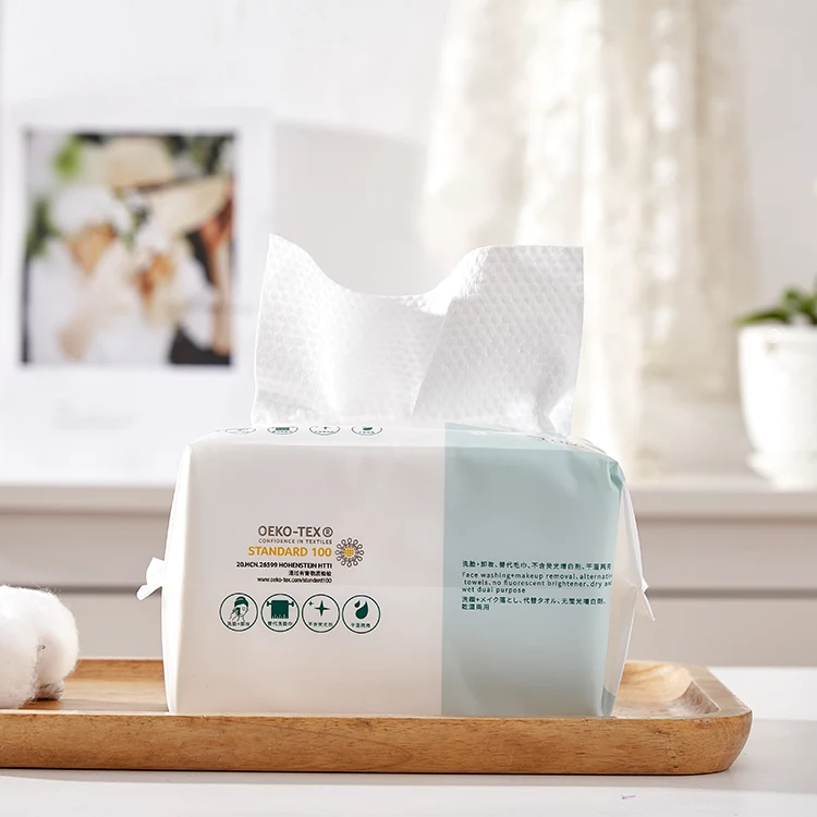 Disposable cleaning face tissue white soft nonwoven facial towel
