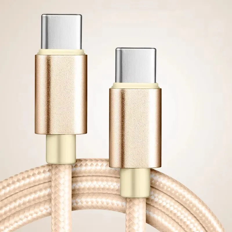 Nylon Braided USB C 20W PD USB Cable Type-C Fast Charging 3ft Mobile Phone Data Cable
