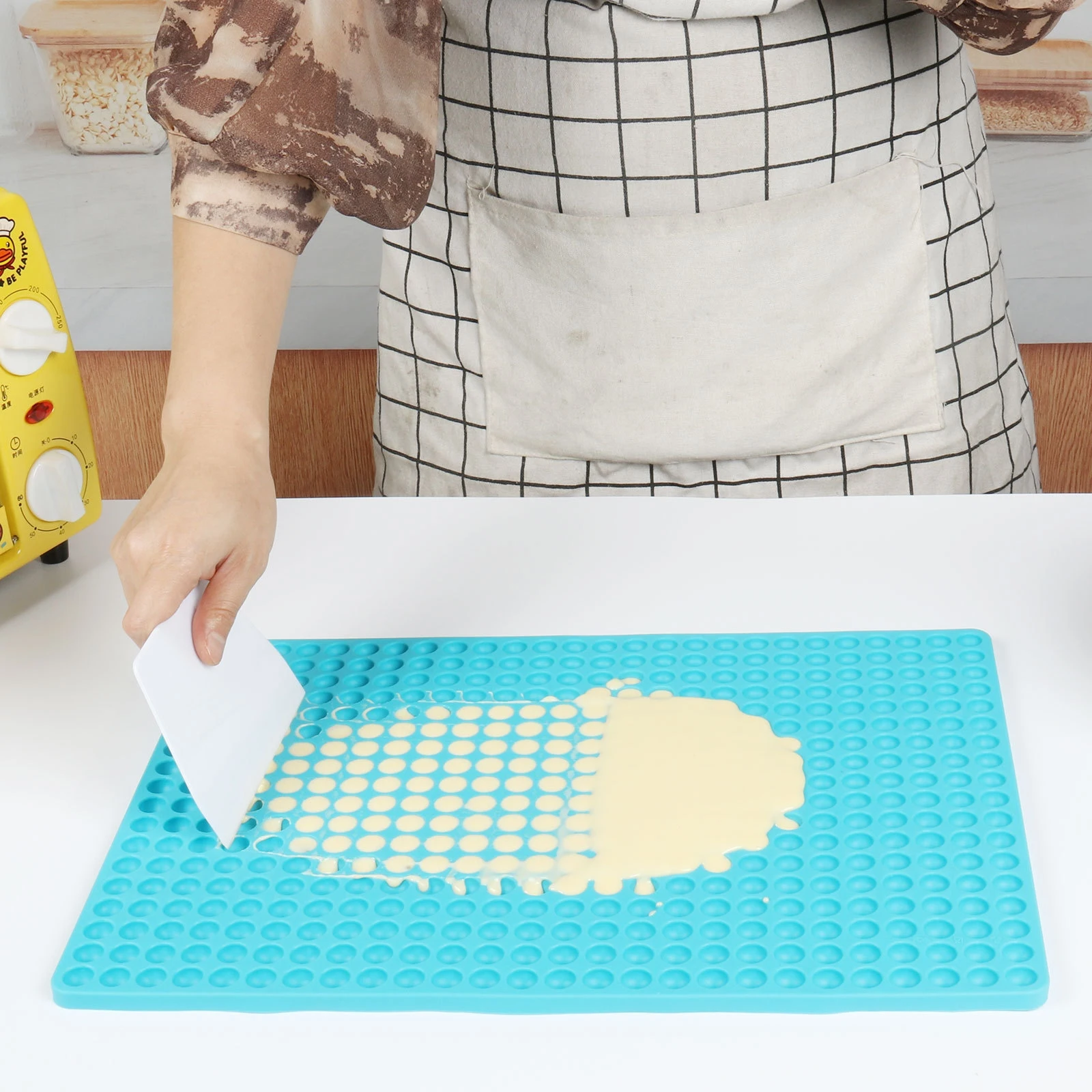 Early Riser 468 Cavity Mini Round Silicone Mold Dog Treats Pan For Cookies Pet Treats Baking Mat Small Dot Cake Decoration