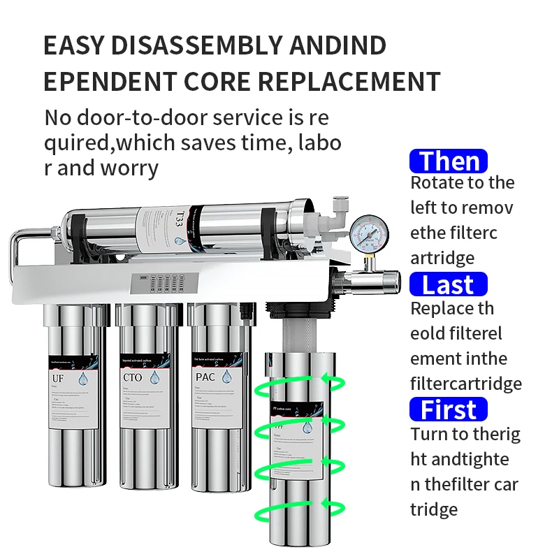 Wholesale Price Stainless Steel Kitchen Ultrafiltration Water Purifiers home drink tap water filters household water purifier