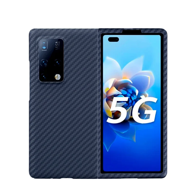 Bulletproof Exotic Carbon Fiber Texture Aramid Fiber Mobile Phone Case For Huawei Mate Mate X2