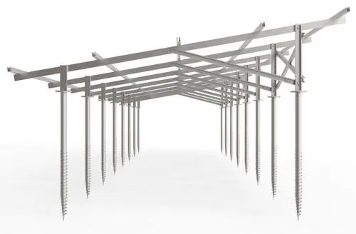 Solar Panel Mounting Kits /Solar Racking System Ground Screw Spike For Sun Umbrella