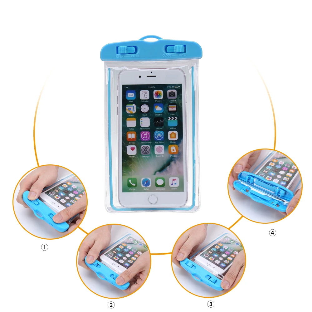 Wholesale Waterproof Underwater Universal Mobile Phone PVC Case Bag Pouch