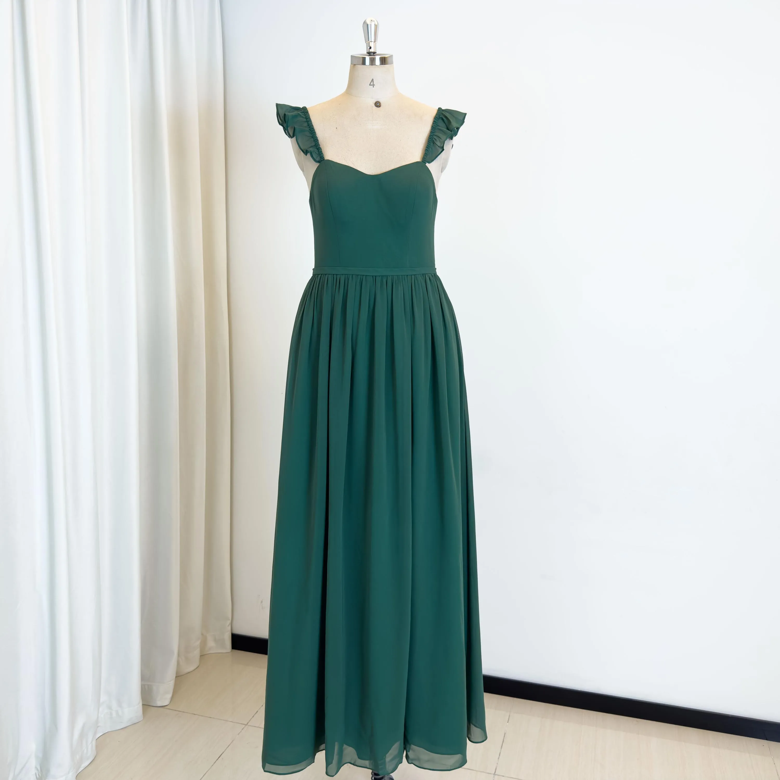 TEENYEE Sweetheart Luxurious Evening Dresses 2023 Elegant Formal Sage Green Bridesmaid Dress for wedding party