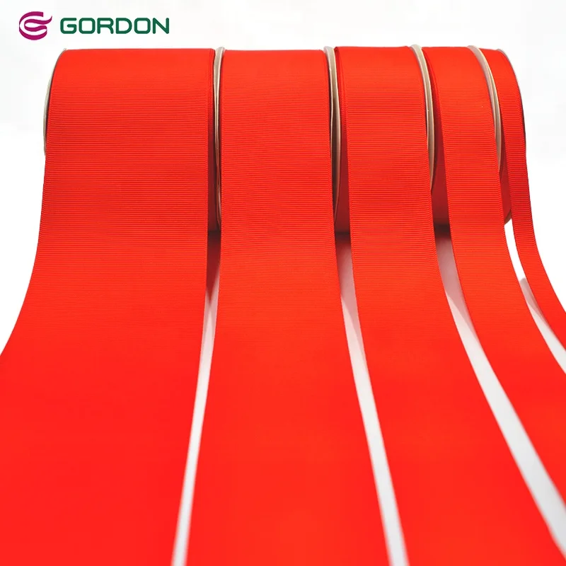 Gordon Ribbons Custom Satin Ribbon 1.5 inch  38mm Plain Wholesale Crafts Fabric Solid Grosgrain Ribbon for Bows Gifts Wrapping