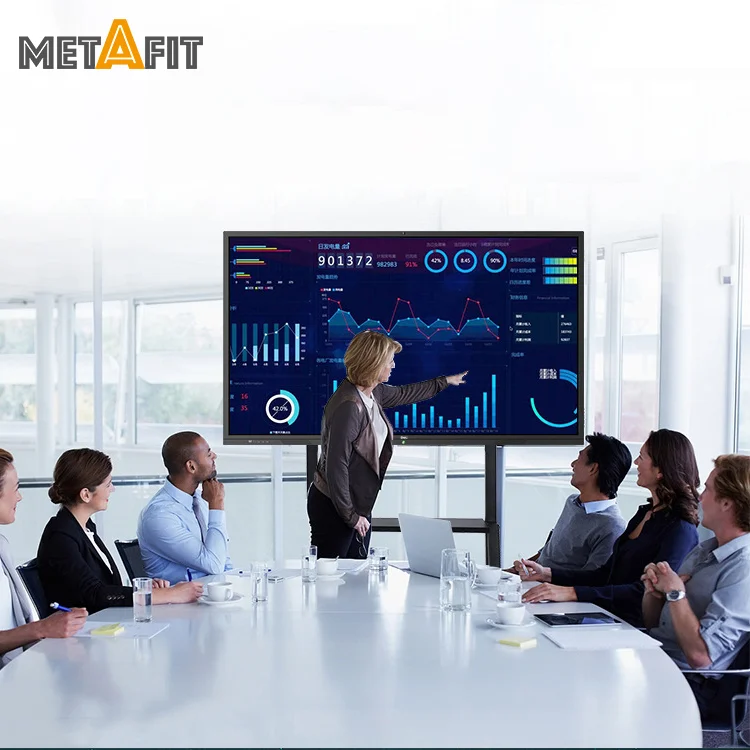 Metafit Clever Touch  White Board Digital  All-In-One PC Interactive Whiteboards With Projector