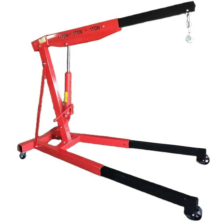 Factory Wholesale 1ton 2ton 3ton Mini Car Engine Lifting Folding Crane Truck Lifting Crane