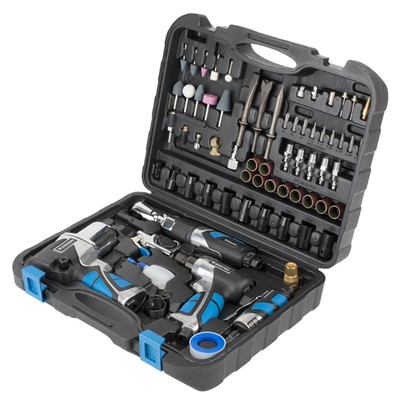 RONGPENG RP7871  Impact Wrench Set Air Hammer Air Die Grinder Blow Gun Air Tools Kits And Sockets Connector Wrenches