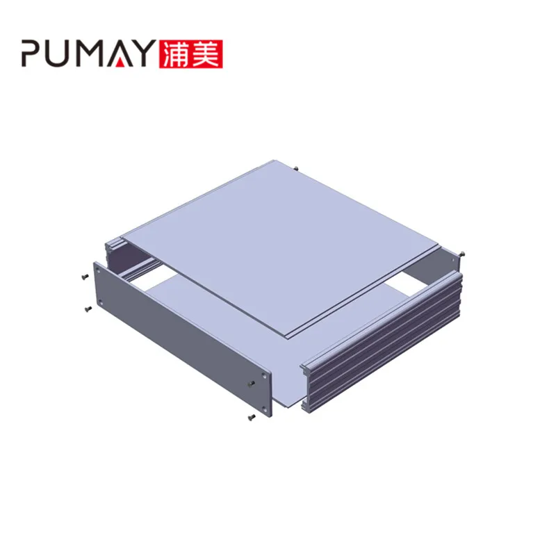 metal storage case terminal box  56 mm height aluminum enclosure