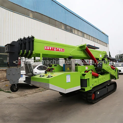 Electric Mini Narrow Space Lifting 8t Small Spider Lifting Crawler Folding Crane With Hydraulic Mini Hoist Crane