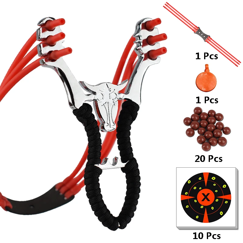 Alloy Material Guard Hand Bull Head Slingshot Novice Suitable for Outdoor Camping Shooting Toys hunting Slingshot