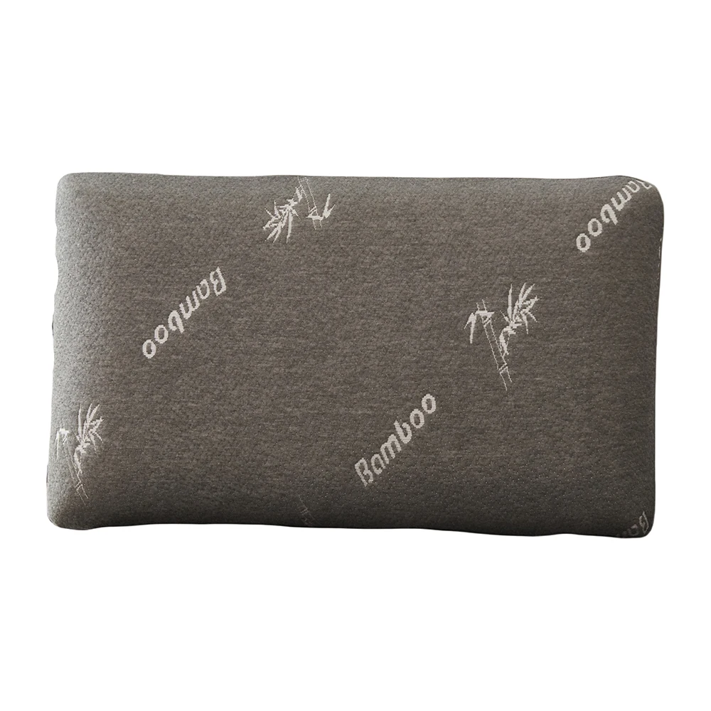 Factory Price Bread Shape Lack Custom Printed Travel Neck Pillow Bamboo Fiber Memory Foam Sleeping Pillow Hotel