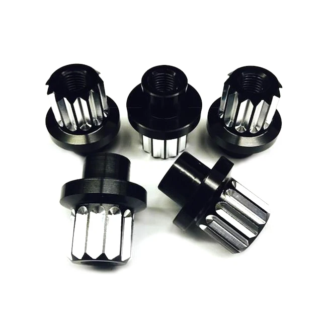 CNC machining  M12*1.25 Aluminum Stainless Steel 12 Point Wheel Lug Nut