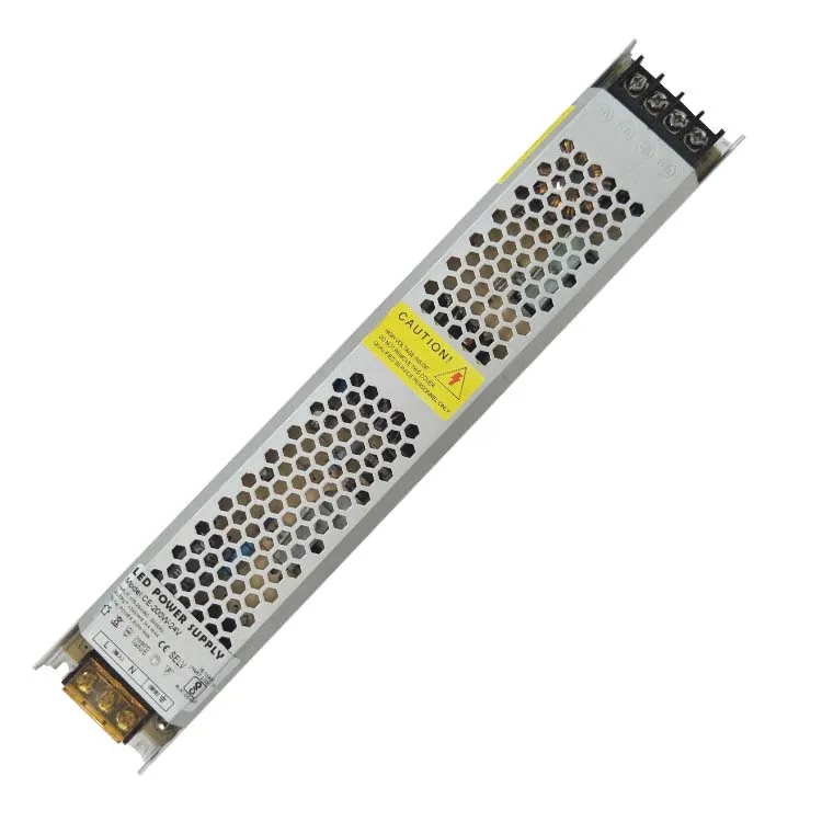 Заводская оптовая цена ультра тонкий блок питания IP20 AC180-240vDC12/24 В 200 Вт импульсный источник