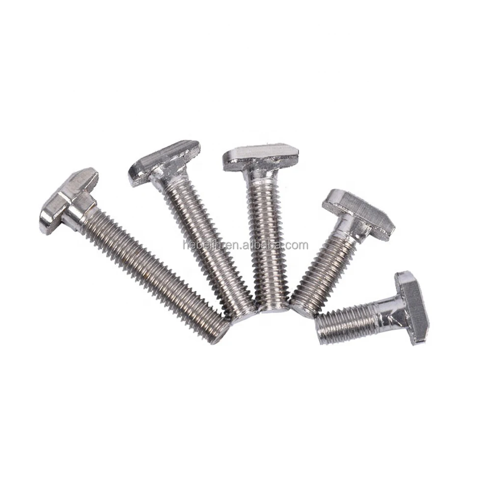 T-head bolts Stainless steel T-bolt screws are conveniently served