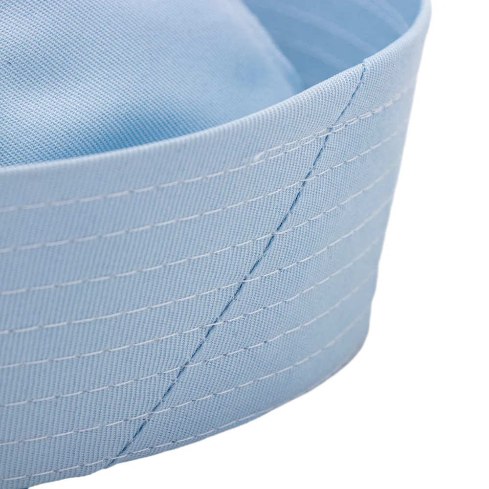 High Quality European Design Outdoor Blue Sailor Hat Plain Brimless Party Sailor Captain Caps