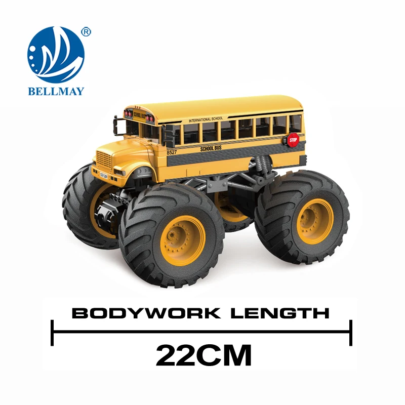 Bemay Toy 1:18 Remote Control Racing Truck with Light And Sound, Big Size Wheel RC Vehicle for Kids