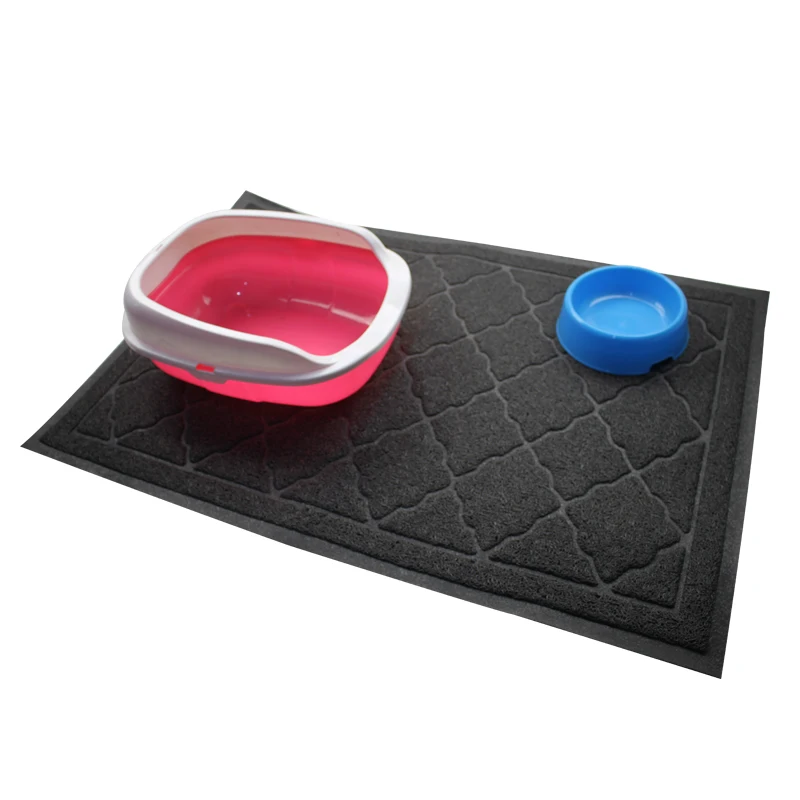 
Custom waterproof mesh pet floor toilet trapper litter mat for cats 
